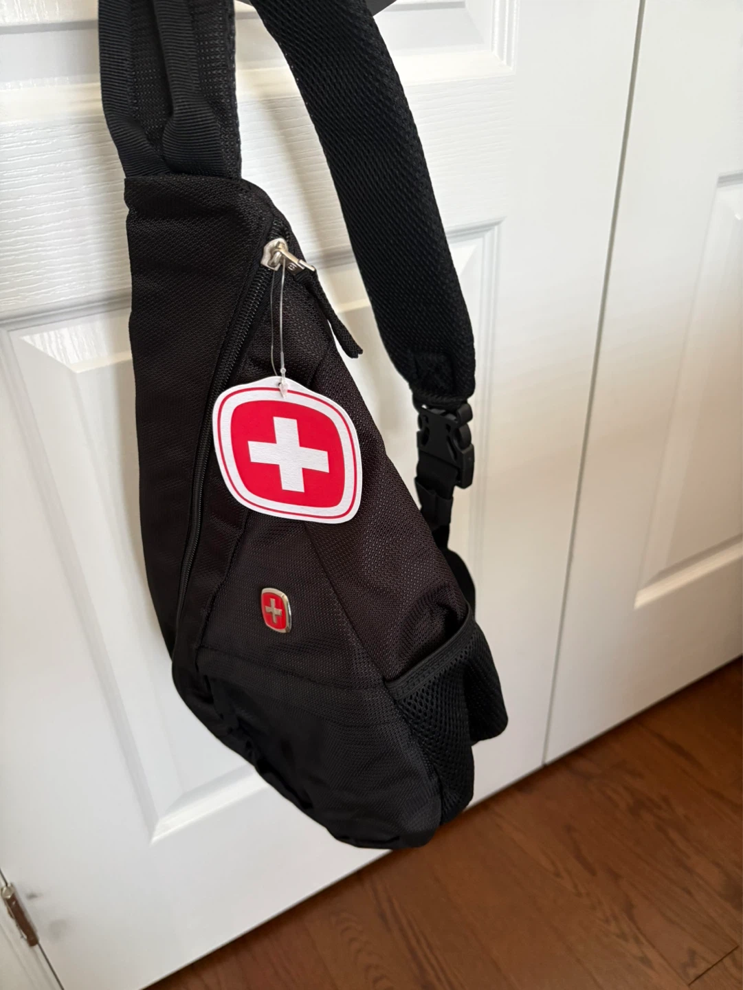 SWISS GEAR Black Sling Bag Backpack