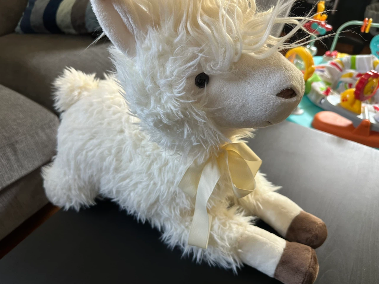 Large White Alpaca/Llama Plush - photo 3