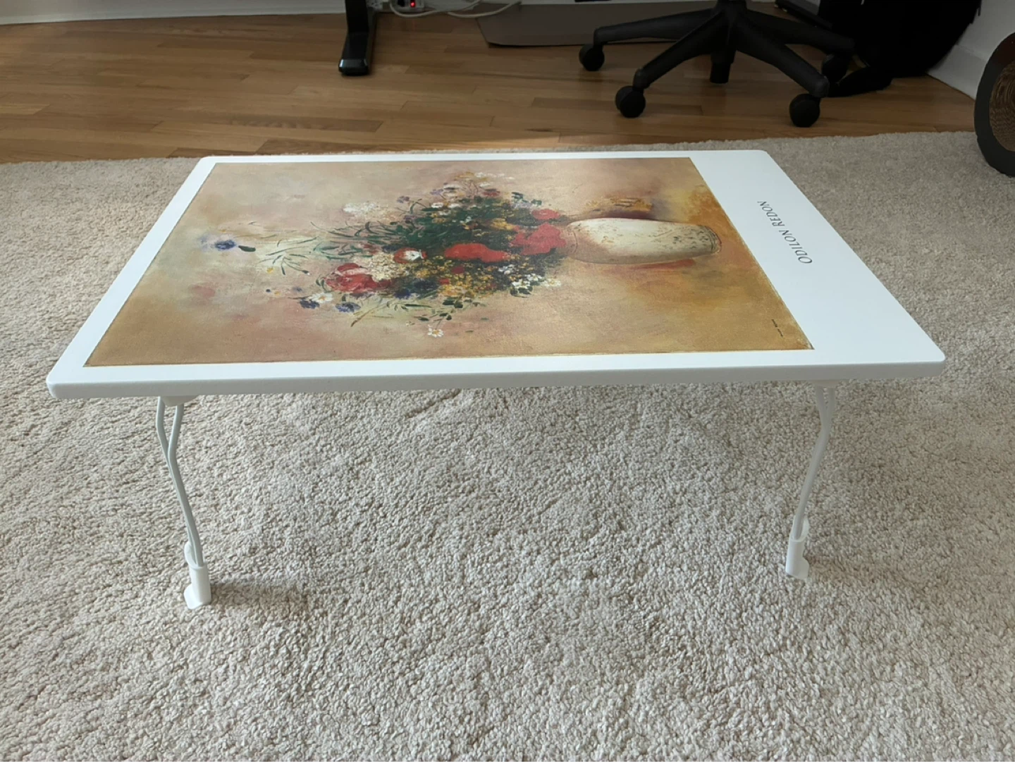 Odilon Redon Floral Art Tray Table