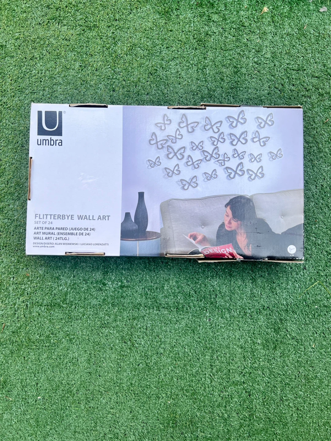 New Umbra Flitterbye Wall Art Set of 24 Butterflies - photo 2