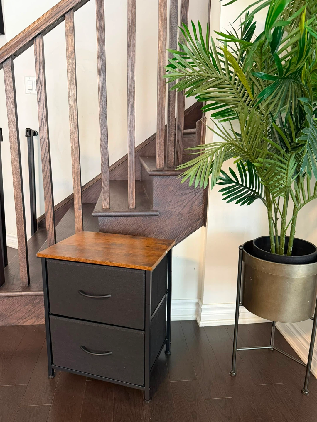 2-Drawer Fabric Dresser with Wood Top - photo 2
