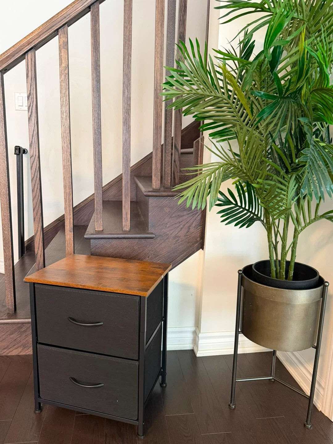 2-Drawer Fabric Dresser with Wood Top - photo 3