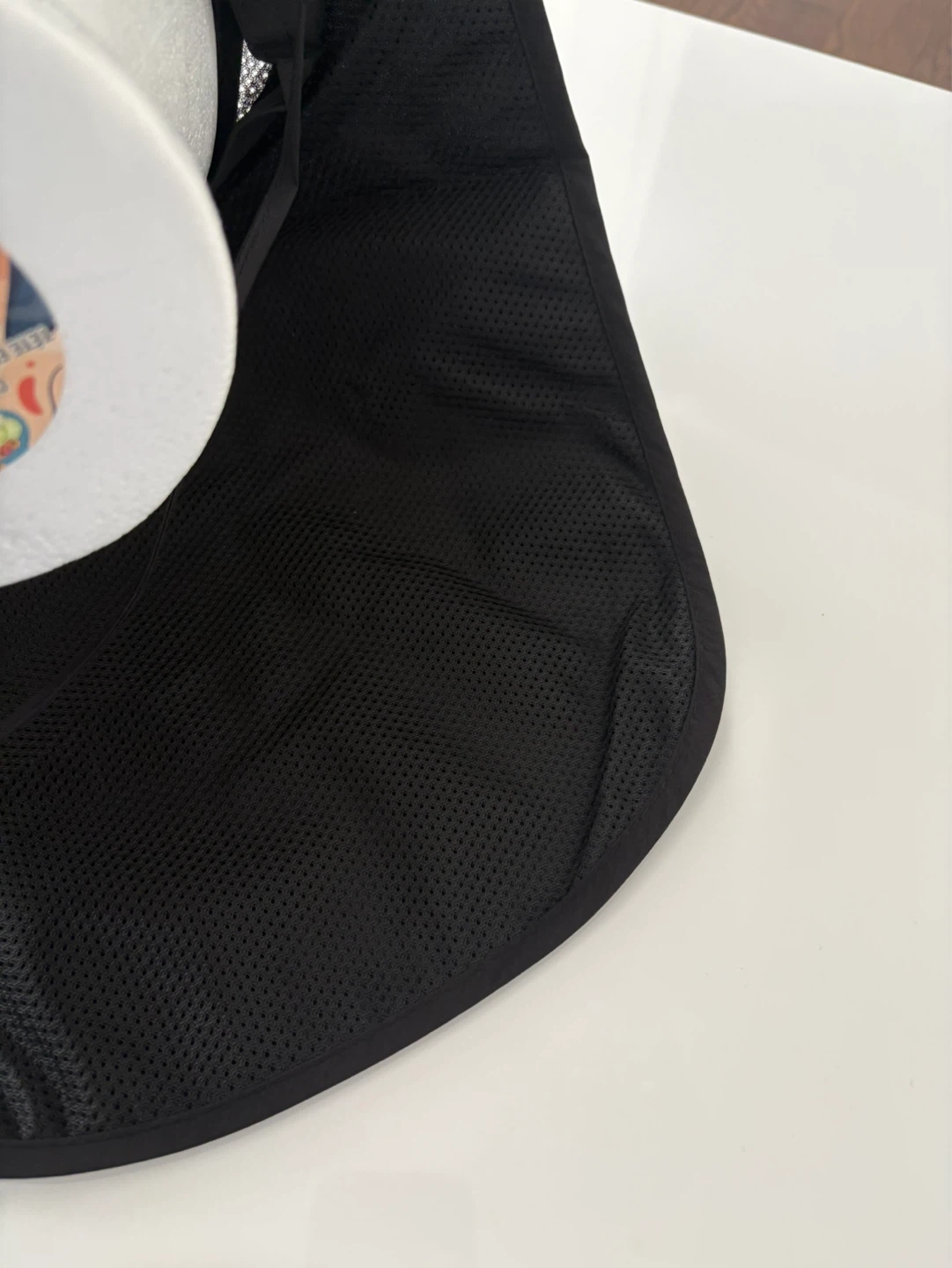 Black Sun Hat with Neck Flap - photo 4
