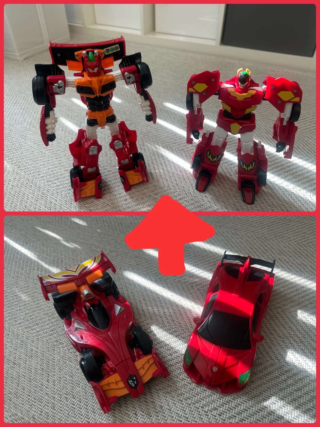 Transforming Robot & Car Toys Set