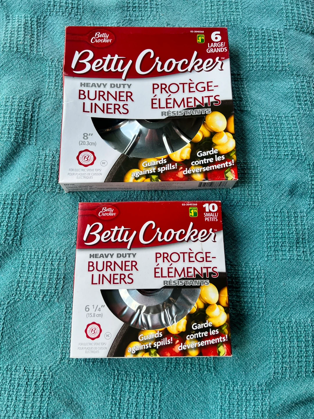 New Betty Crocker Heavy Duty Burner Liners (Large & Small)