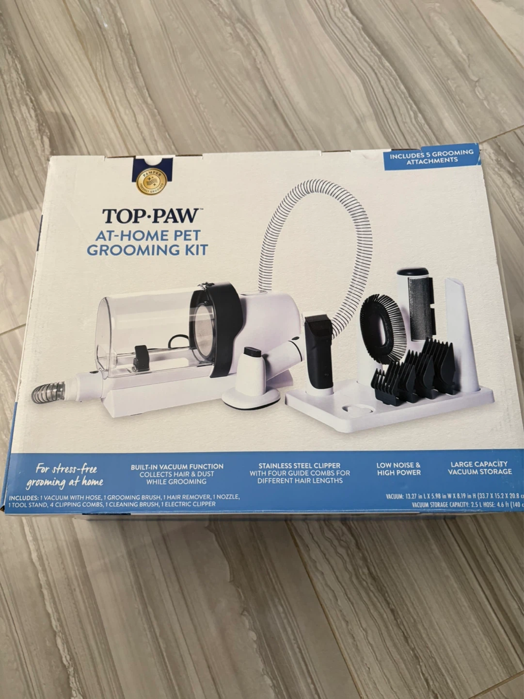 Top Paw 8-in-1 Pet Grooming Vacuum Kit