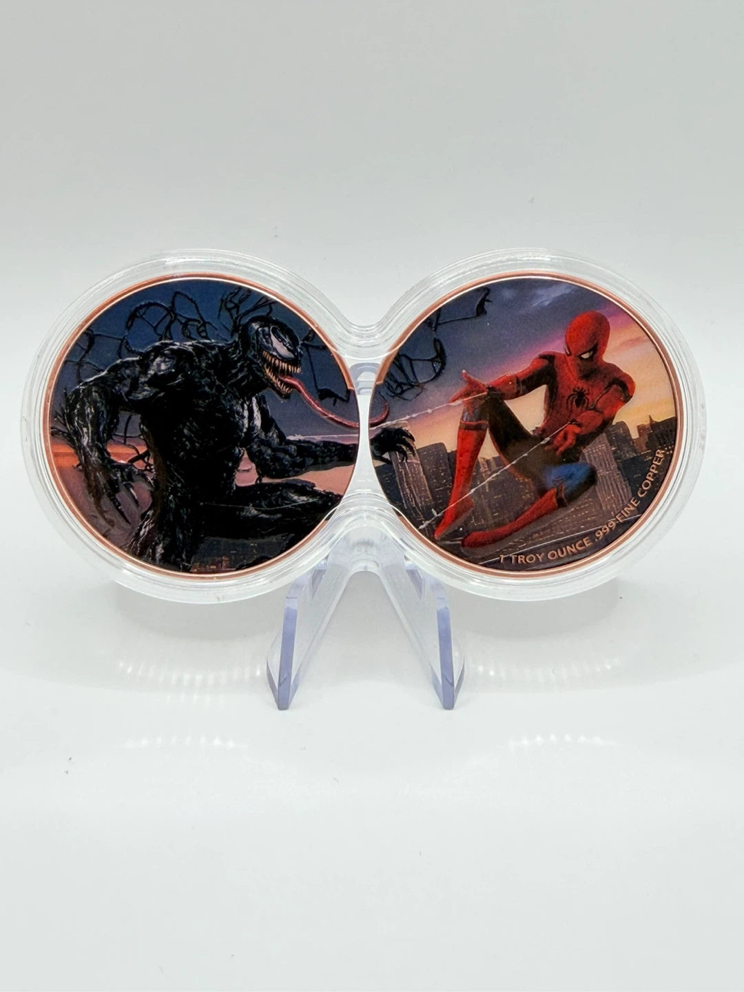 Spider-Man & Venom 1 Troy Ounce .999 Fine Copper Round