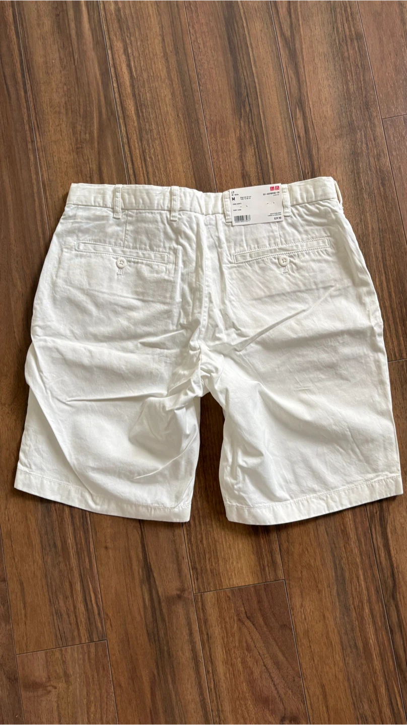 Uniqlo White Chino Shorts - Size M - photo 2