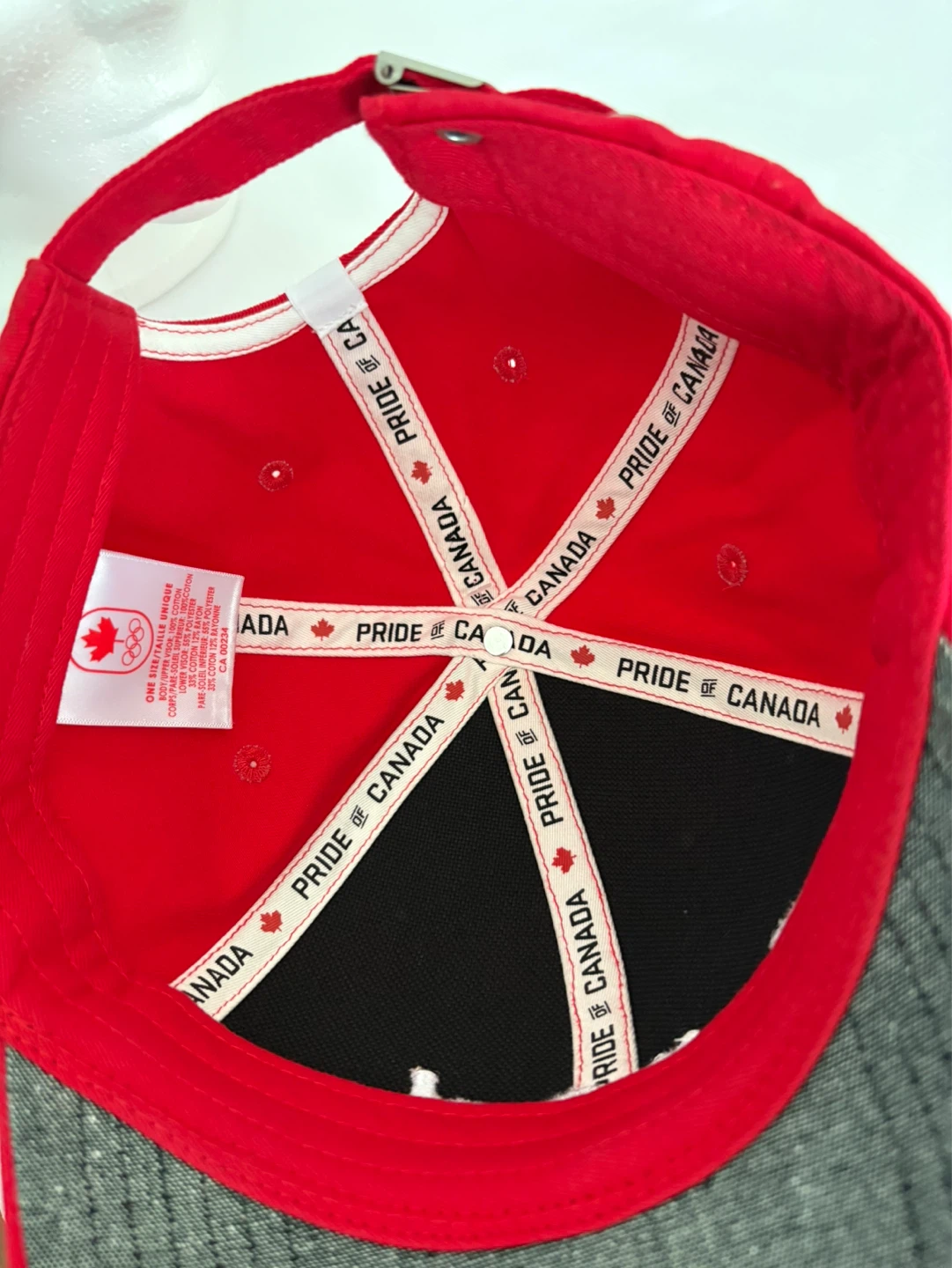 Unisex Canada Olympic Maple Leaf Baseball Cap - photo 5