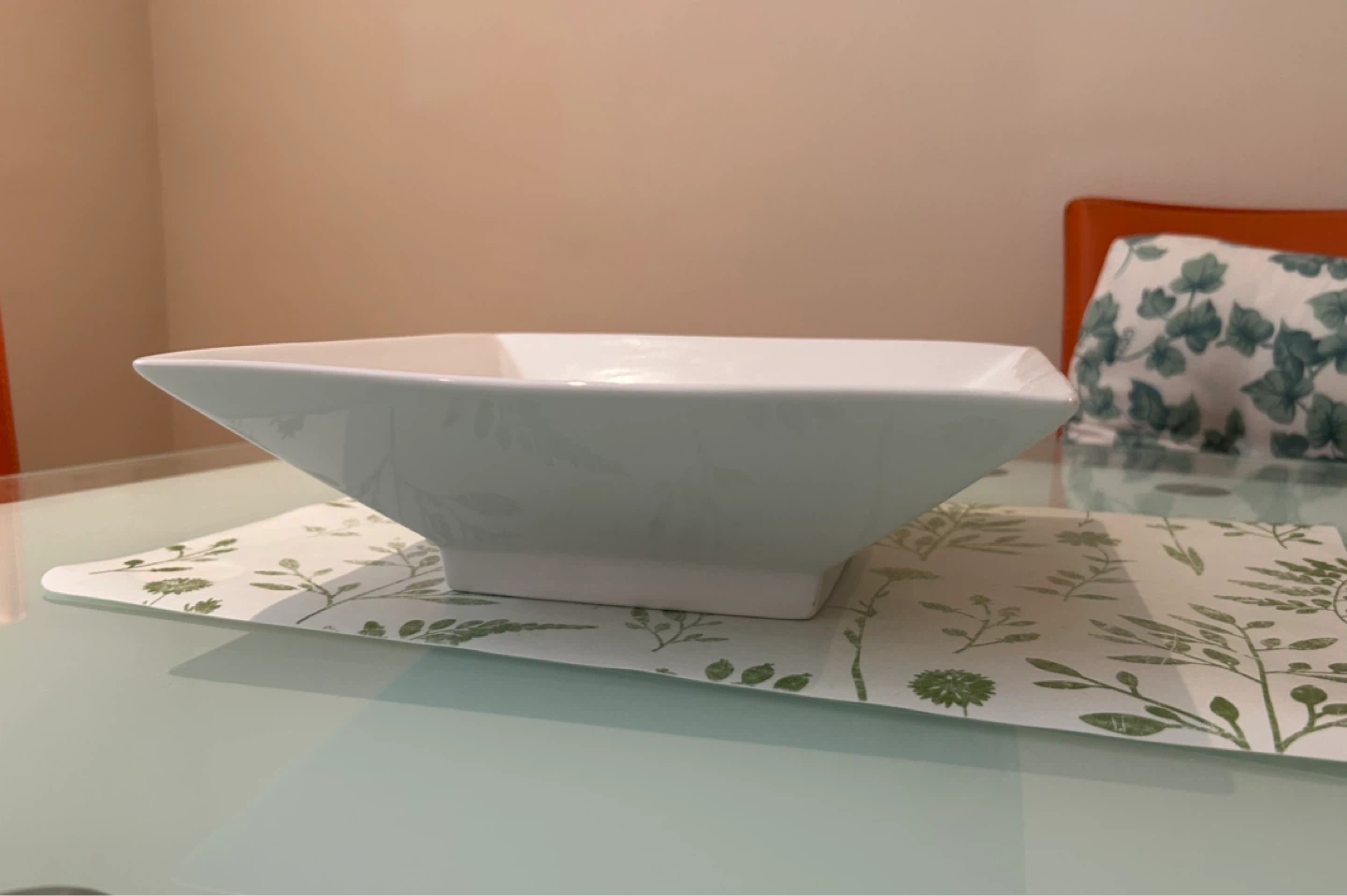 White Square Serving Bowl