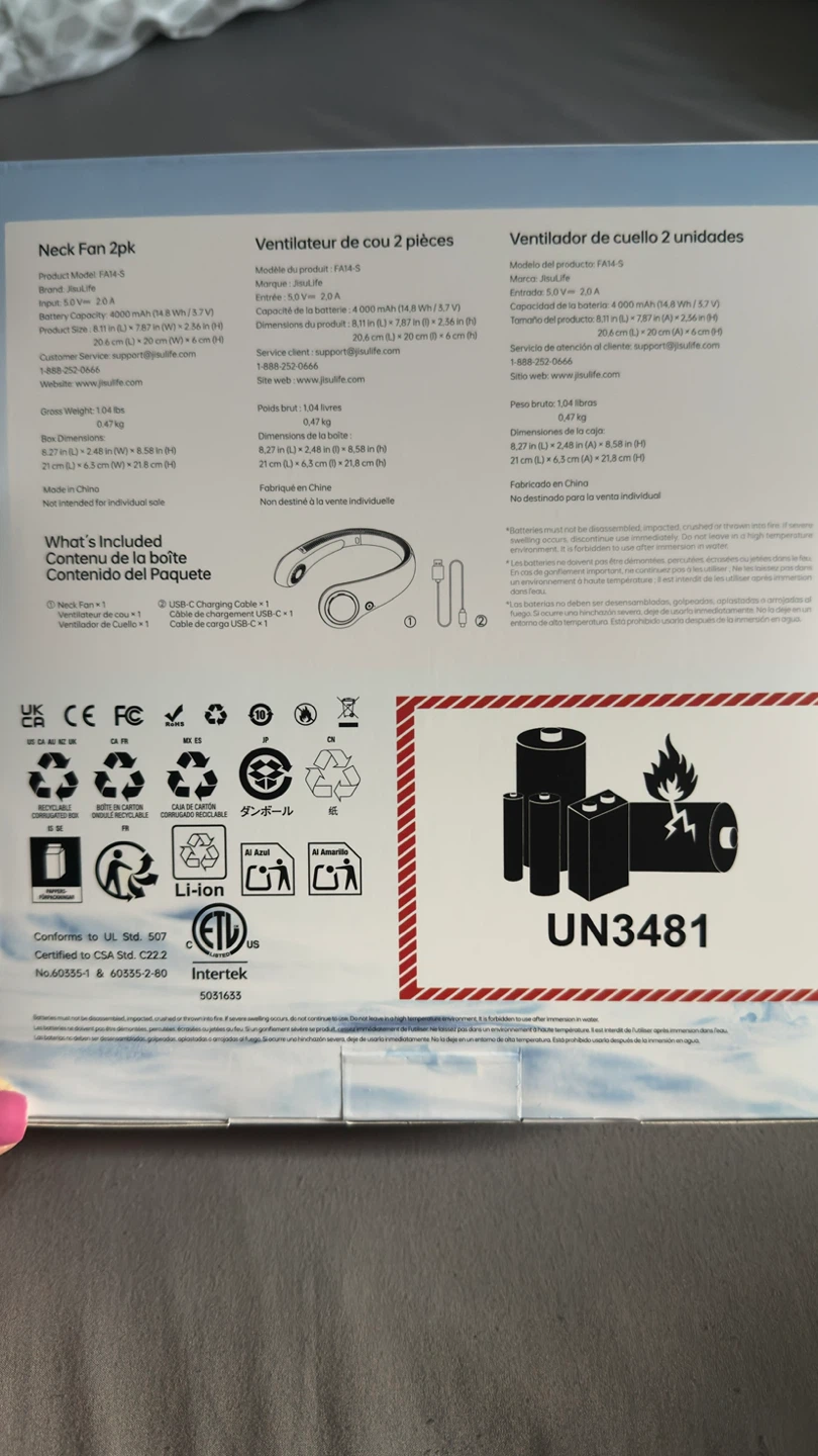 JisuLife Neck Fan - photo 2
