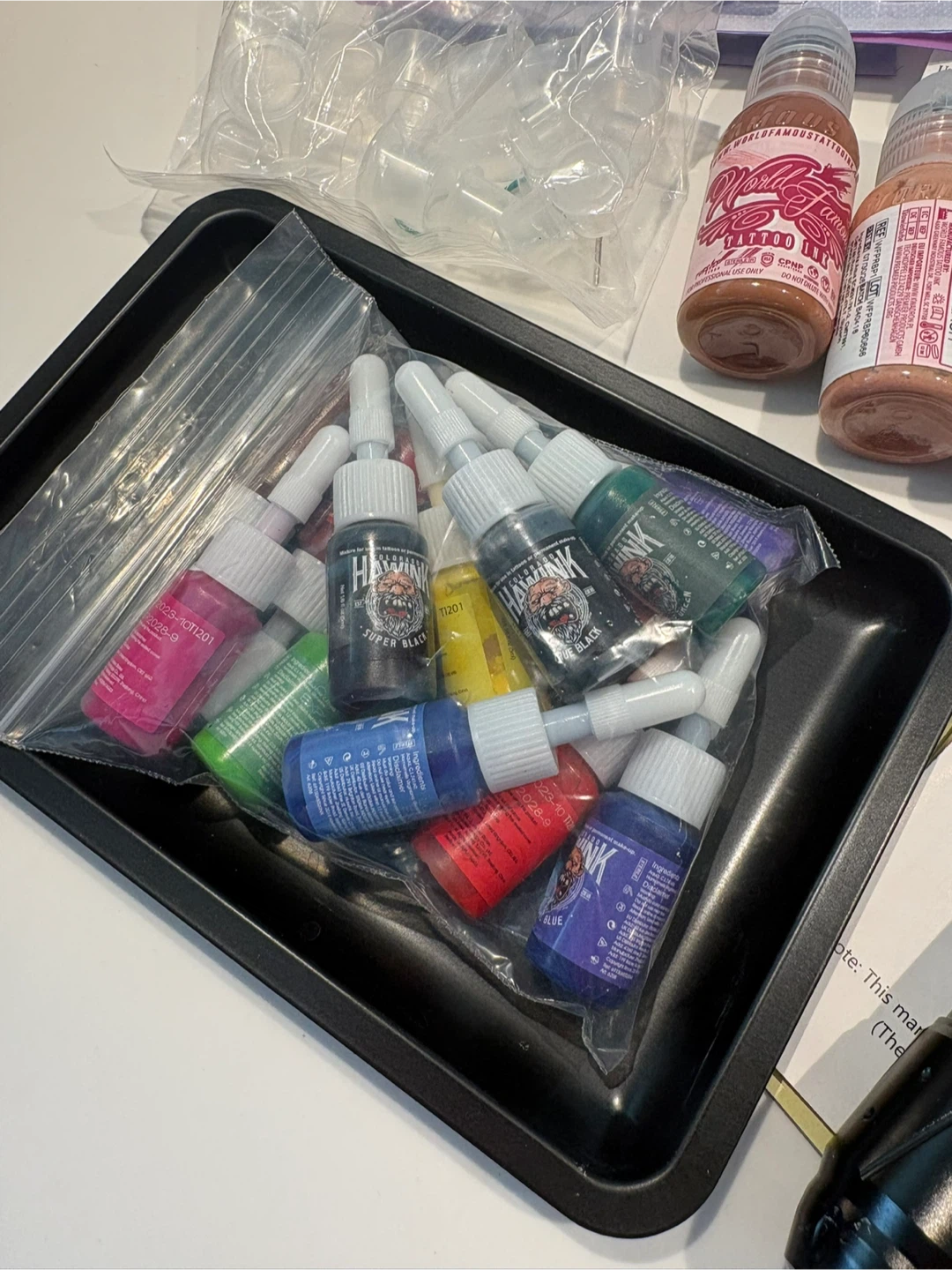 Tattoo Kit with Rotary Pen, Inks, and Needles - photo 4