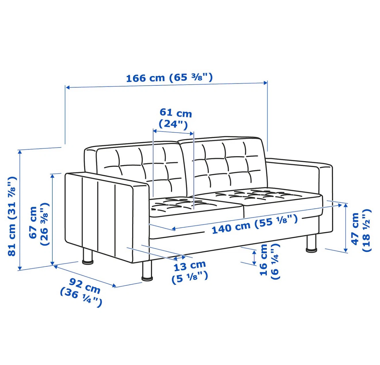 IKEA MORABO Loveseat - Dark Gray/Metal - photo 4
