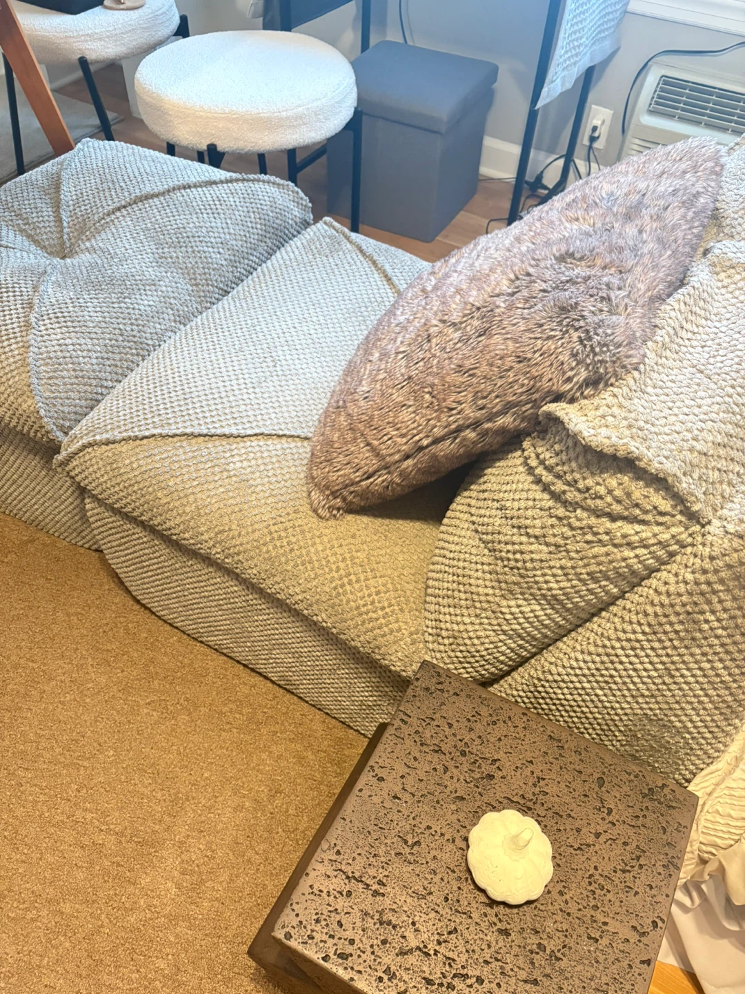 Neutral Textured Sofa