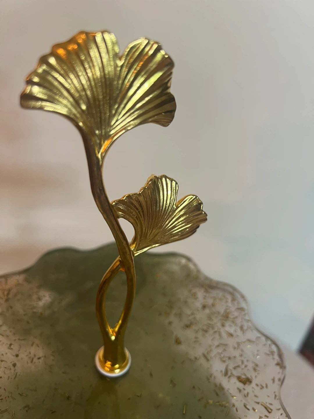 3-Tier Gold Ginkgo Leaf Dessert Stand - photo 4