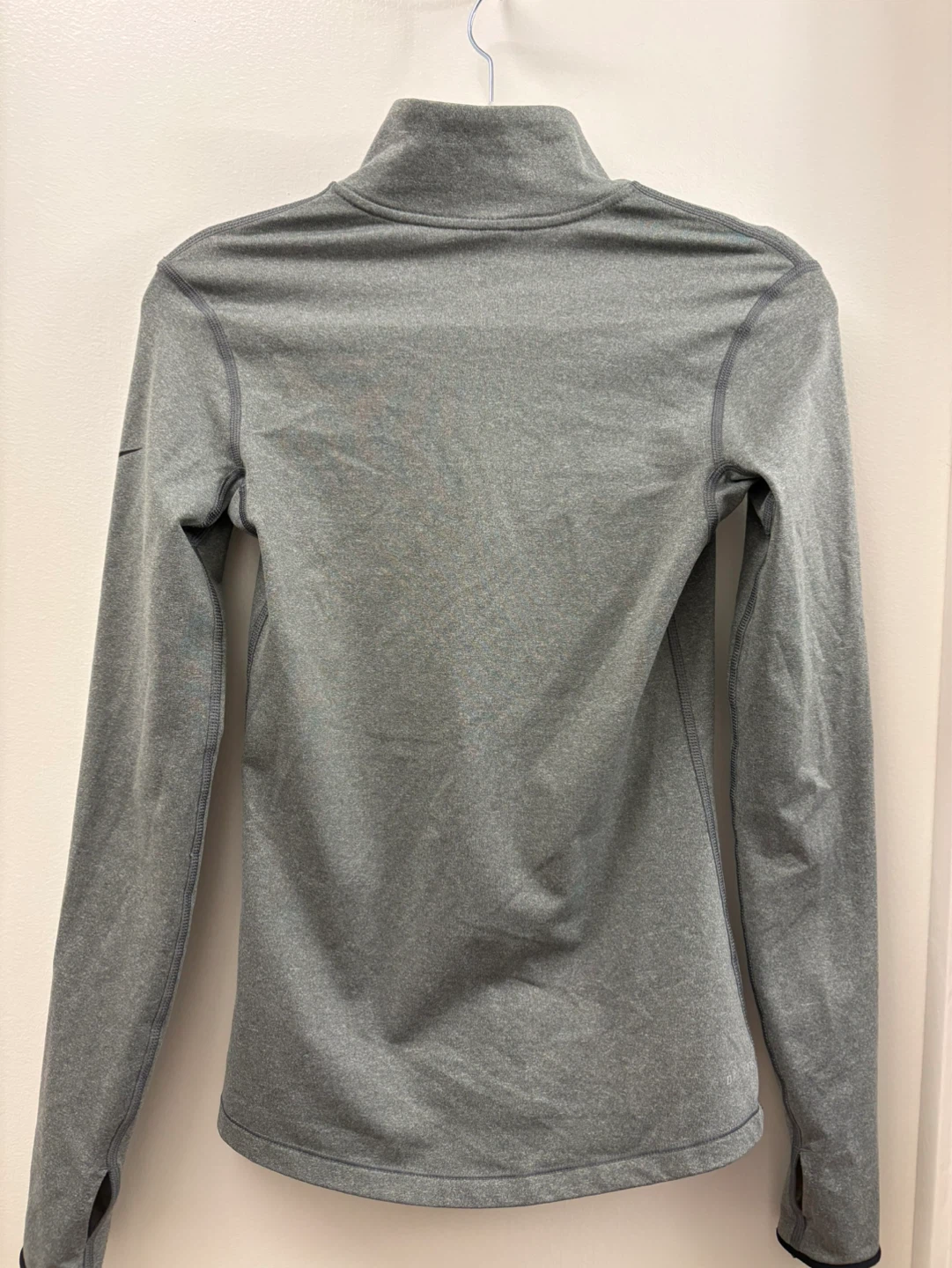 Nike Pro Dri-FIT Gray 1/2 Zip Running Pullover Top - photo 2