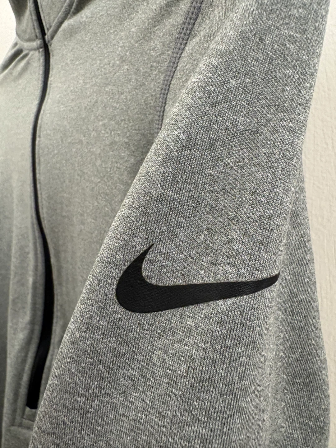 Nike Pro Dri-FIT Gray 1/2 Zip Running Pullover Top - photo 3