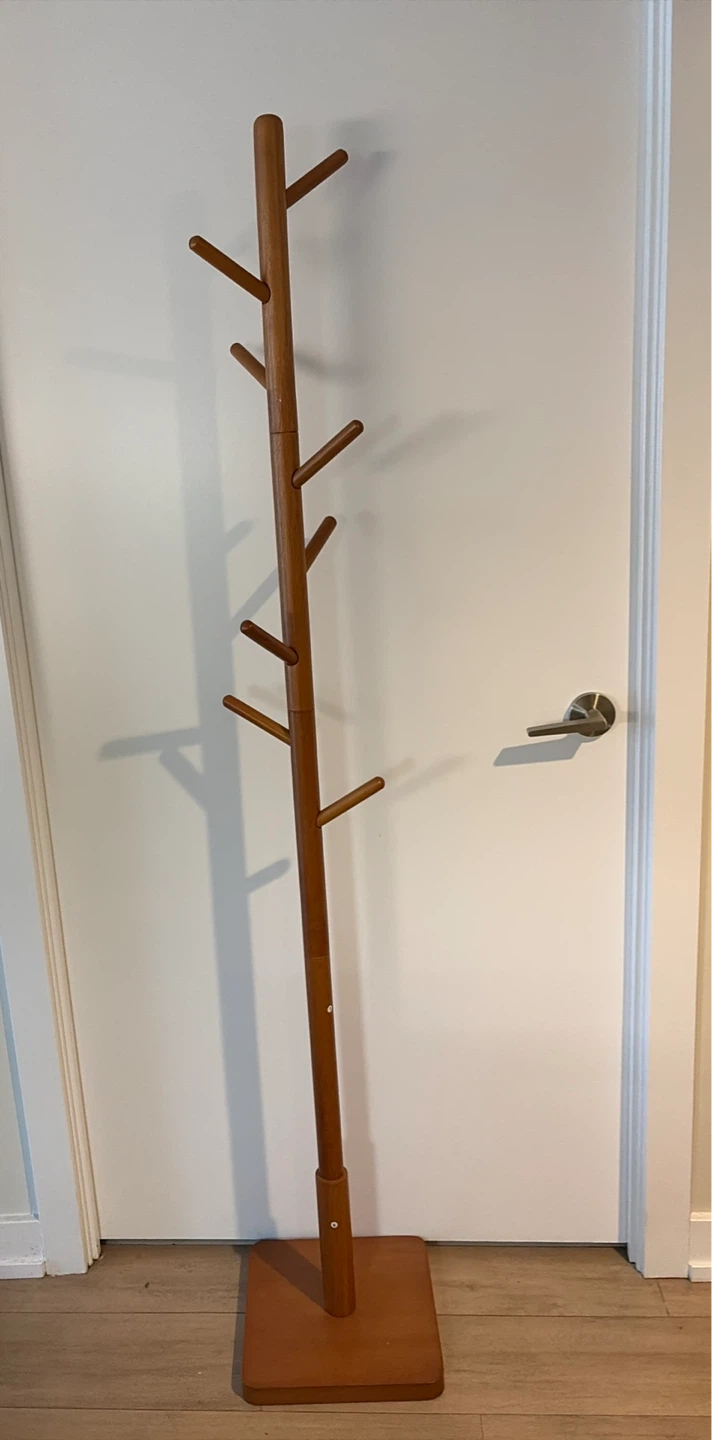 Wooden Coat Rack Tree Stand - photo 4