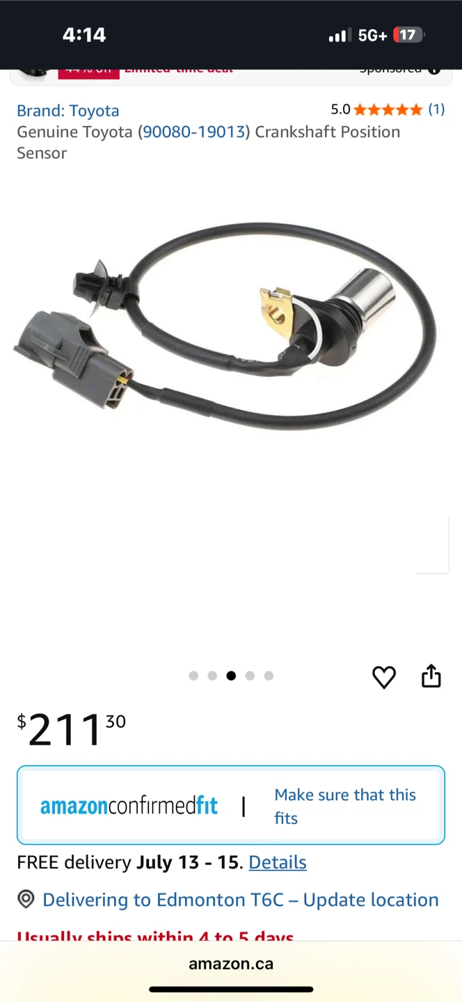 A-Premium Engine Crankshaft Position Sensor - photo 4