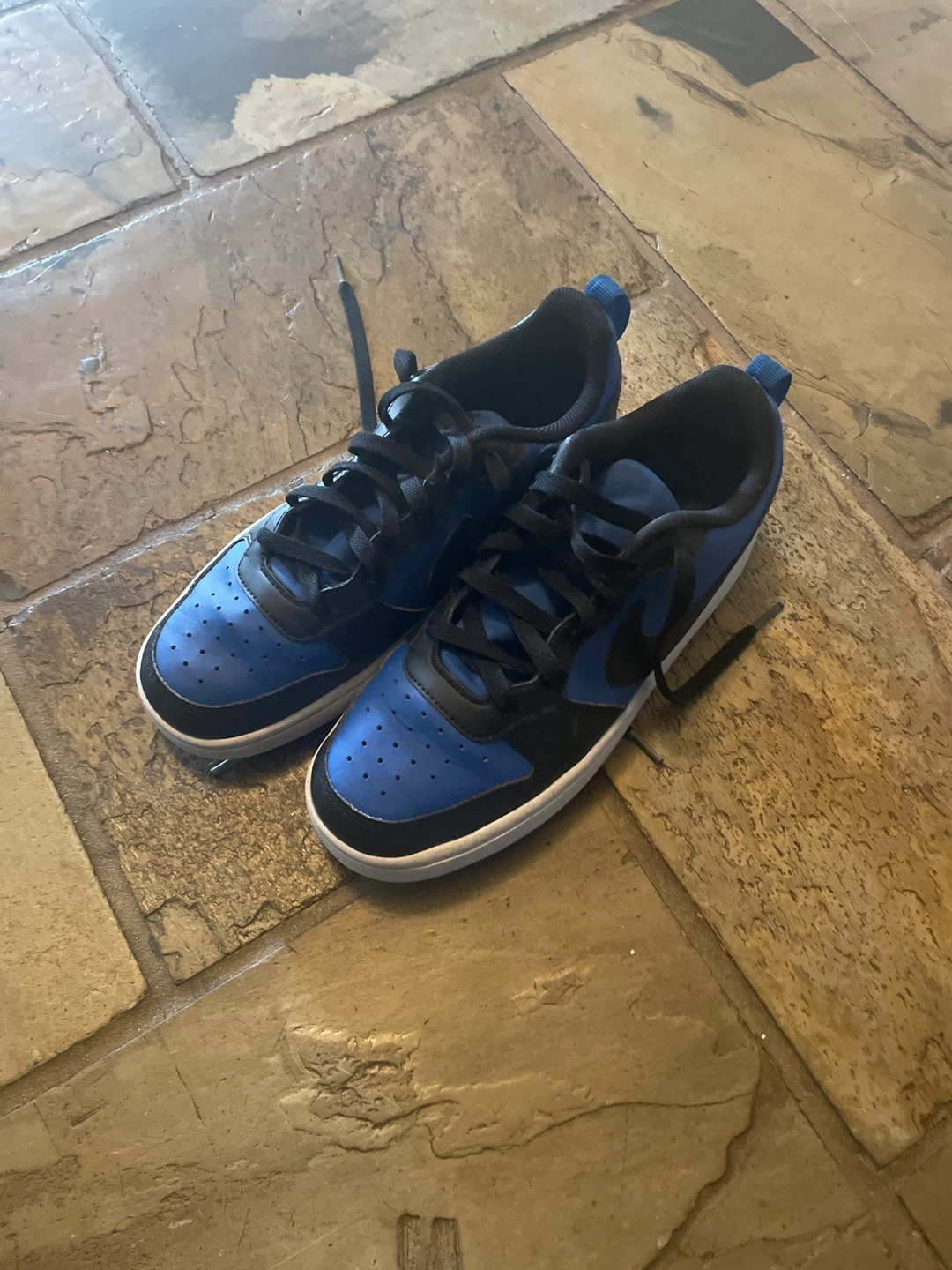 (USED)Nike Court Borough Low Recrafts - Blue/Black