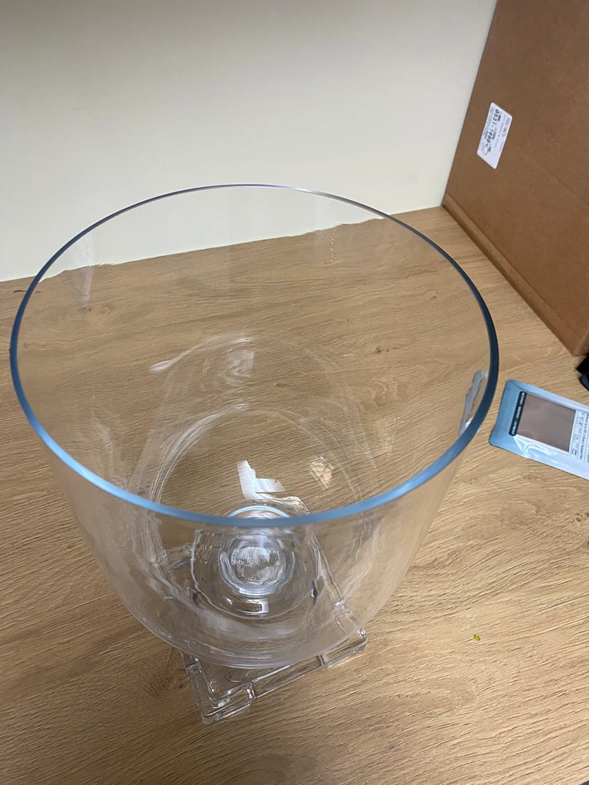 Clear Glass Hurricane Vase Candle Holder - photo 4