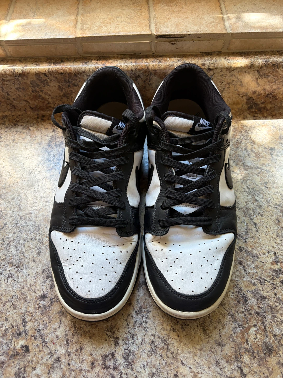 Nike Dunk Low Black White Sneakers - photo 4