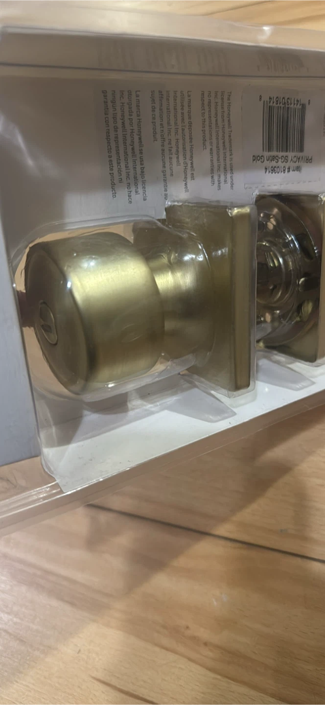 Honeywell Privacy Door Knob - Satin Gold - photo 3