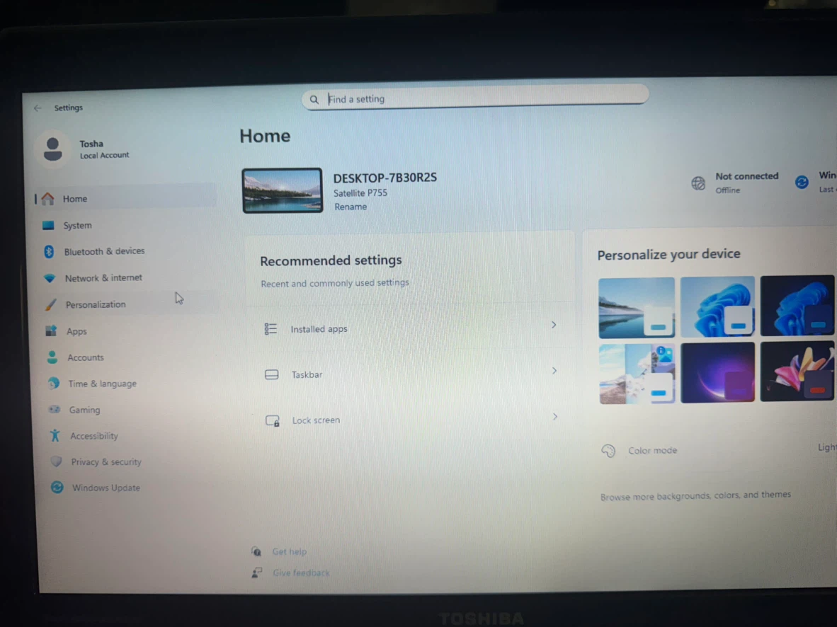 Toshiba Laptop - photo 5
