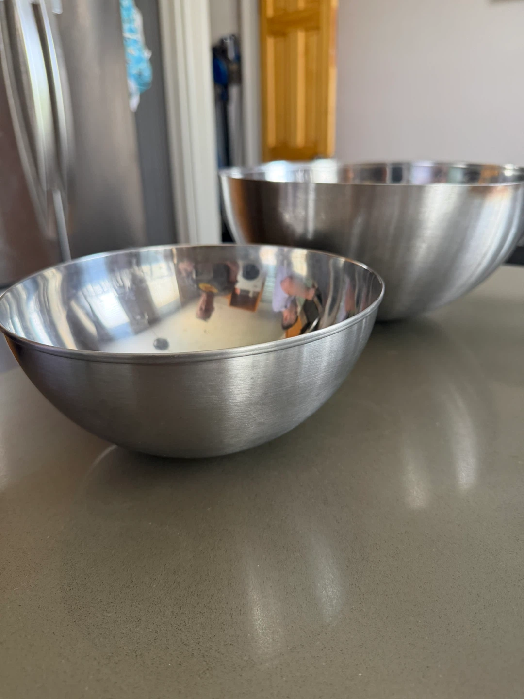 IKEA Stainless Steel Mixing Bowls (Set of 2) - photo 2