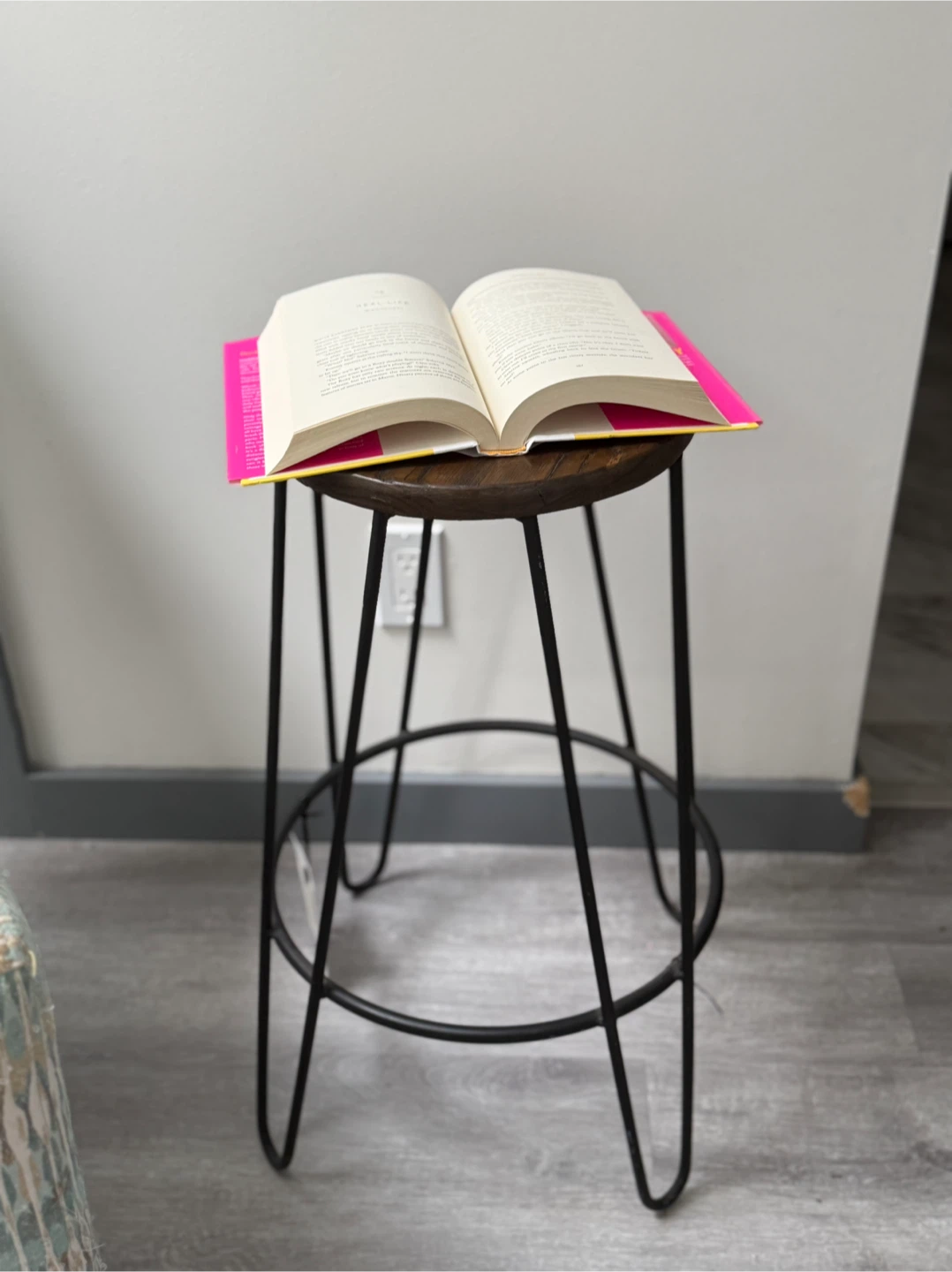 The Living Lab Furniture Co. Wooden Top Bar Stool - photo 3