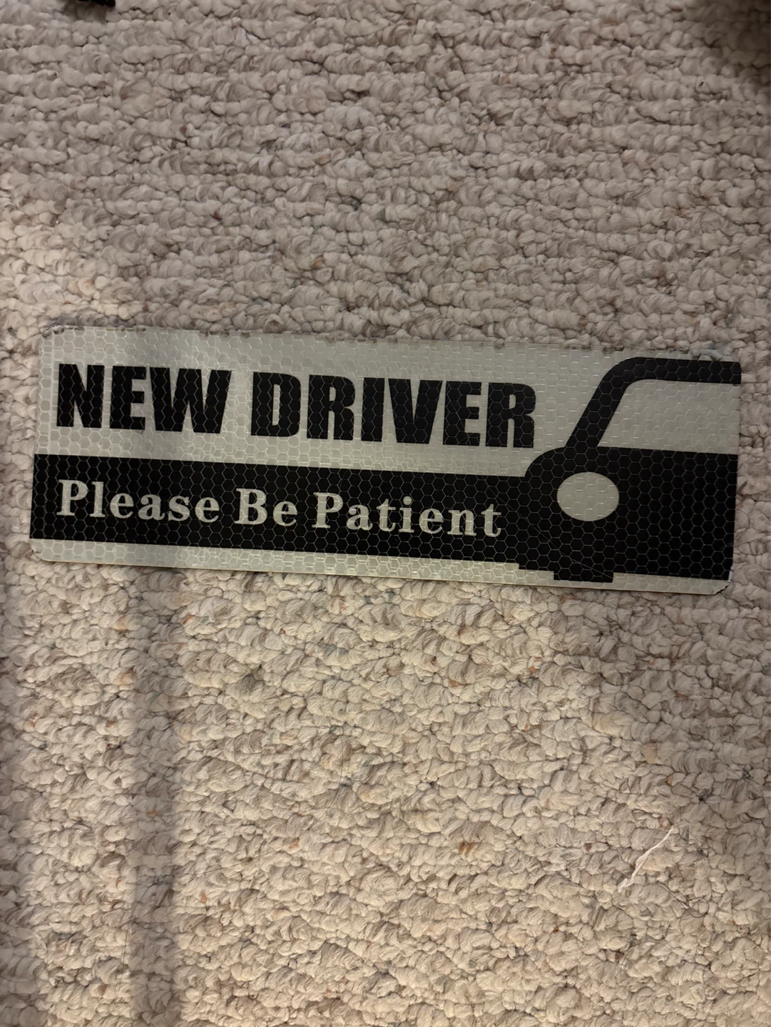 Magnetic New Driver car Sign