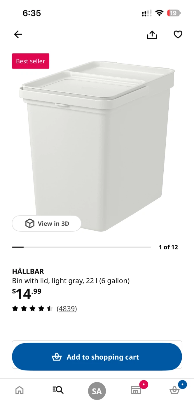 IKEA Waste Bin