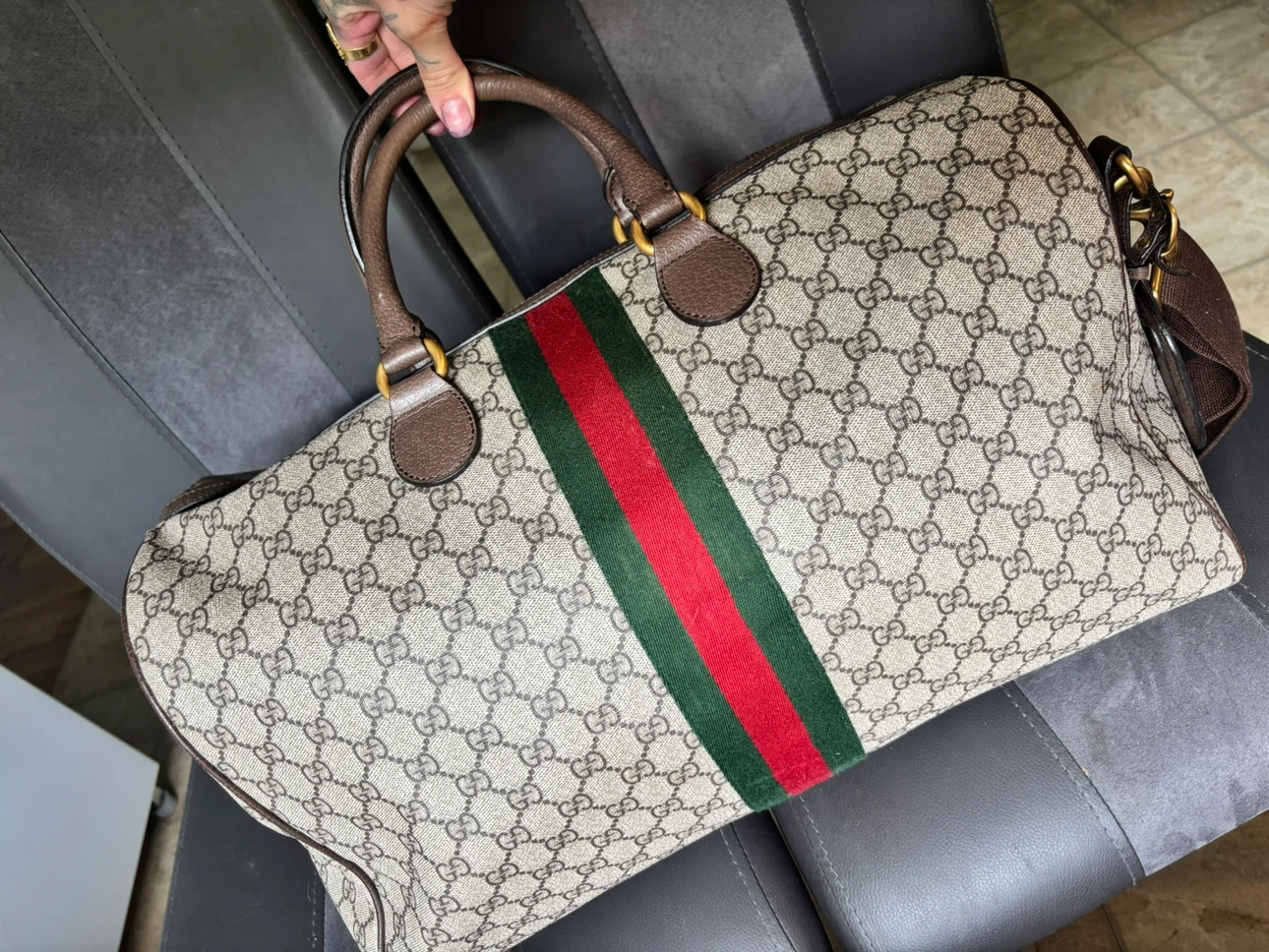 Gucci Monogram Duffel Bag - photo 3