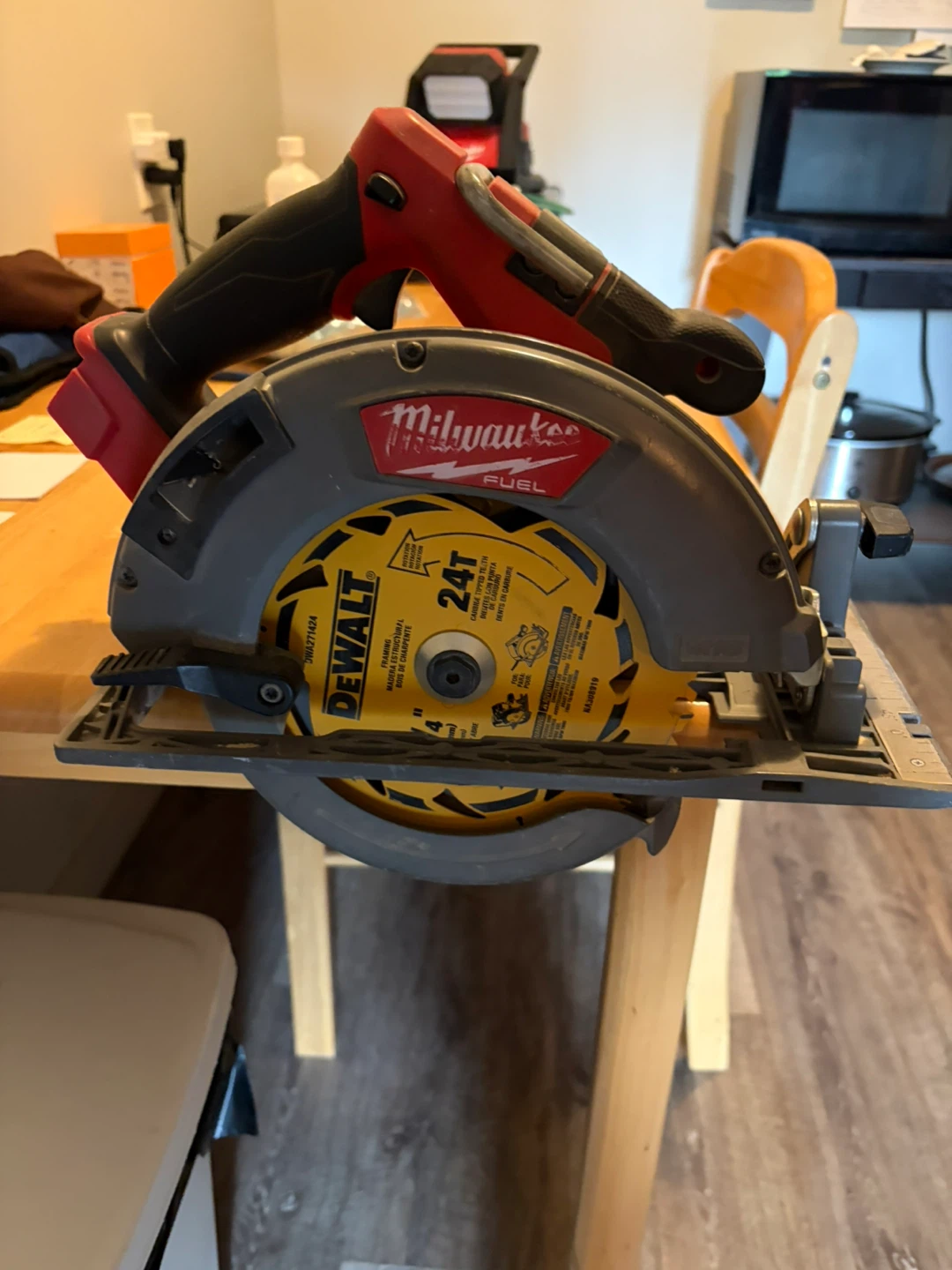 Milwaukee circular  saw and forge battery
