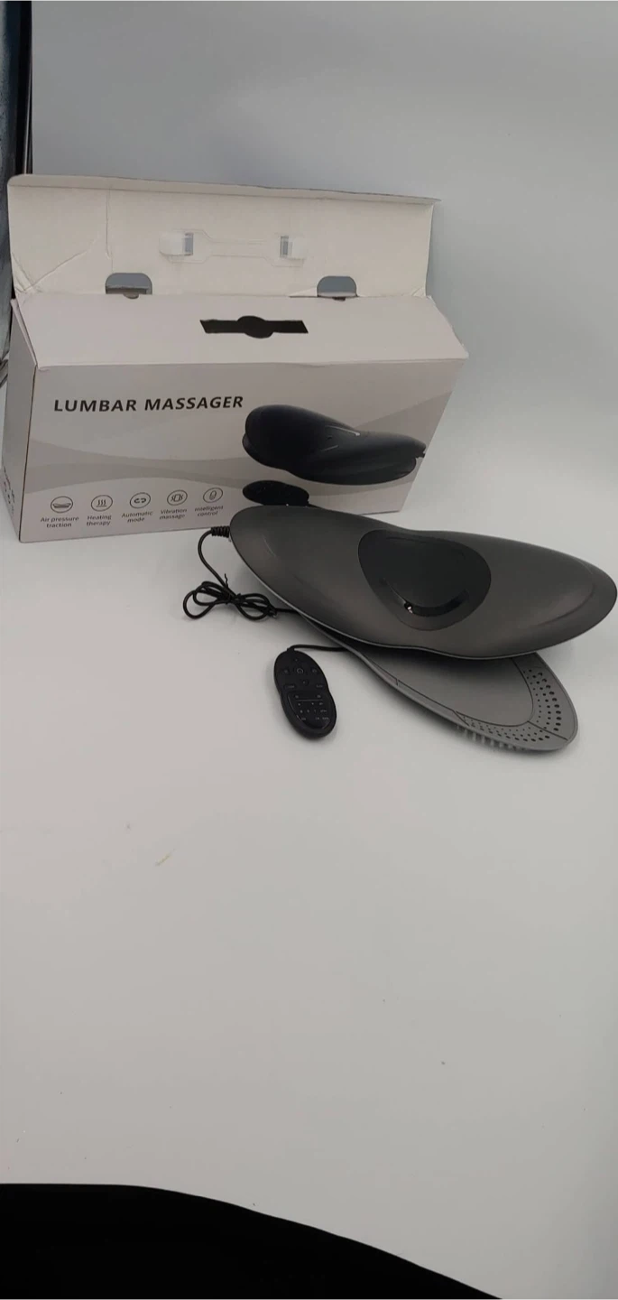 Lower back stretcher and massager for pain relief