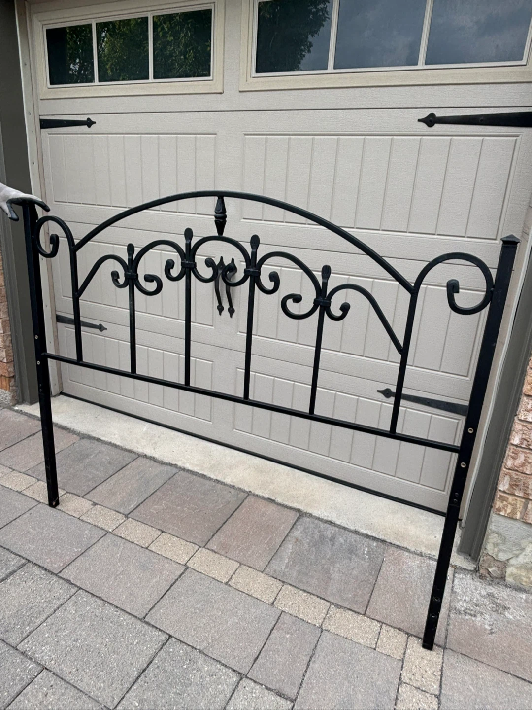 Black Metal Queen Headboard - photo 2