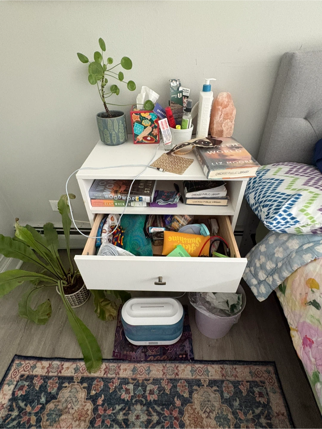 2 White Floating Nightstands - photo 3