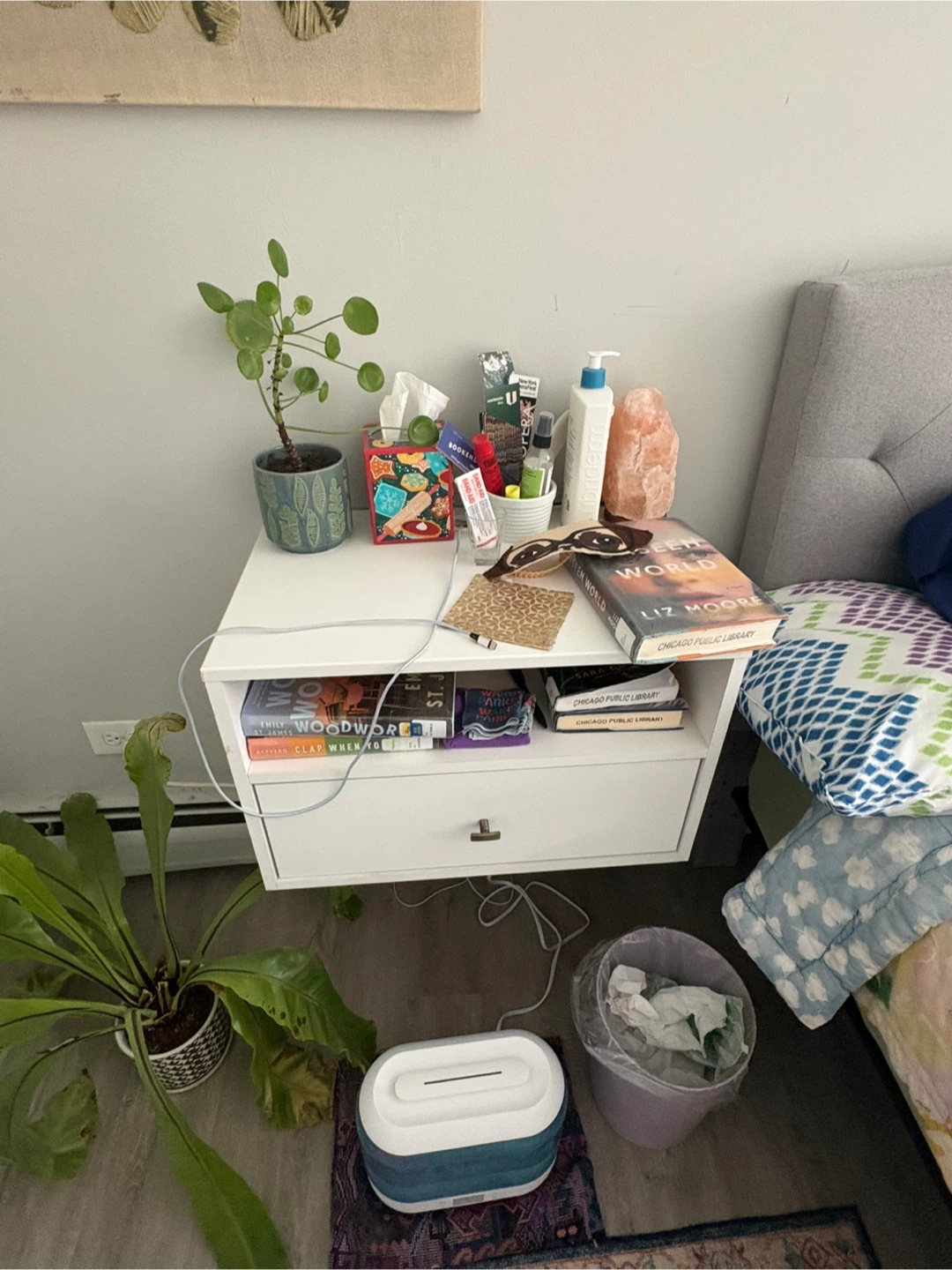 2 White Floating Nightstands - photo 4
