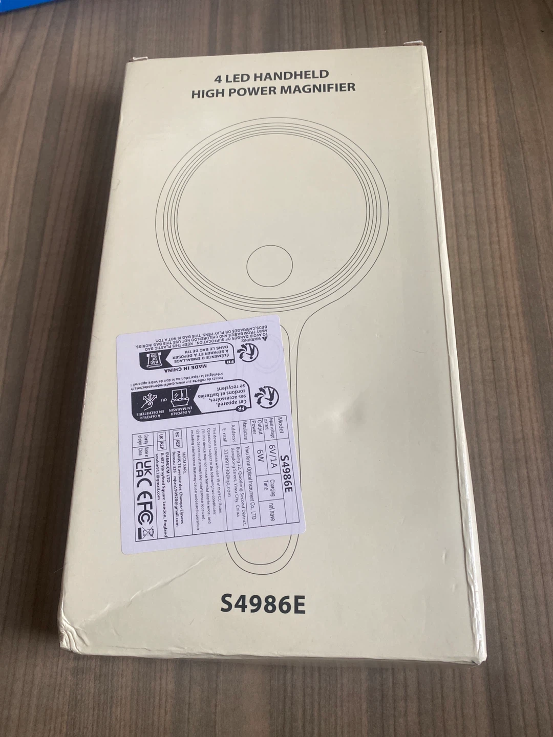4 LED Handheld High Power Magnifier S4986E