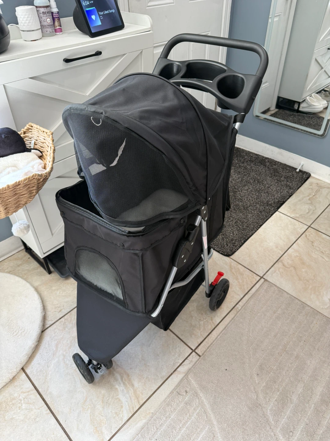 Black Pet Stroller