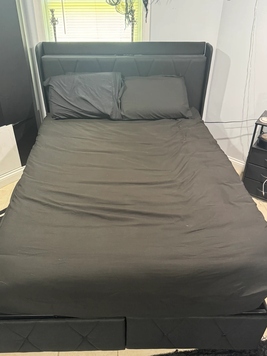 Full sized bed set up!