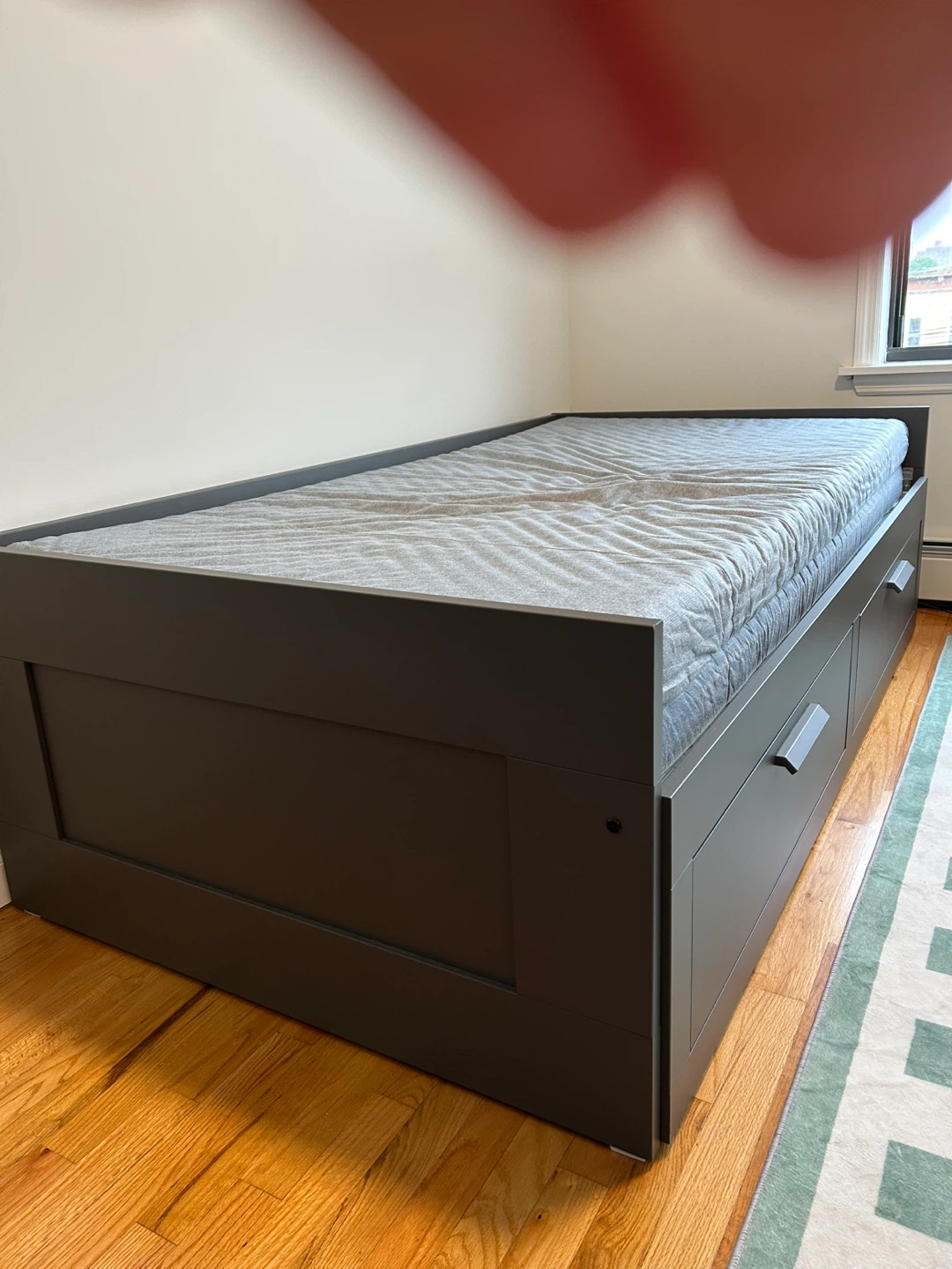 Grey Twin Daybed with Storage Drawers - photo 4