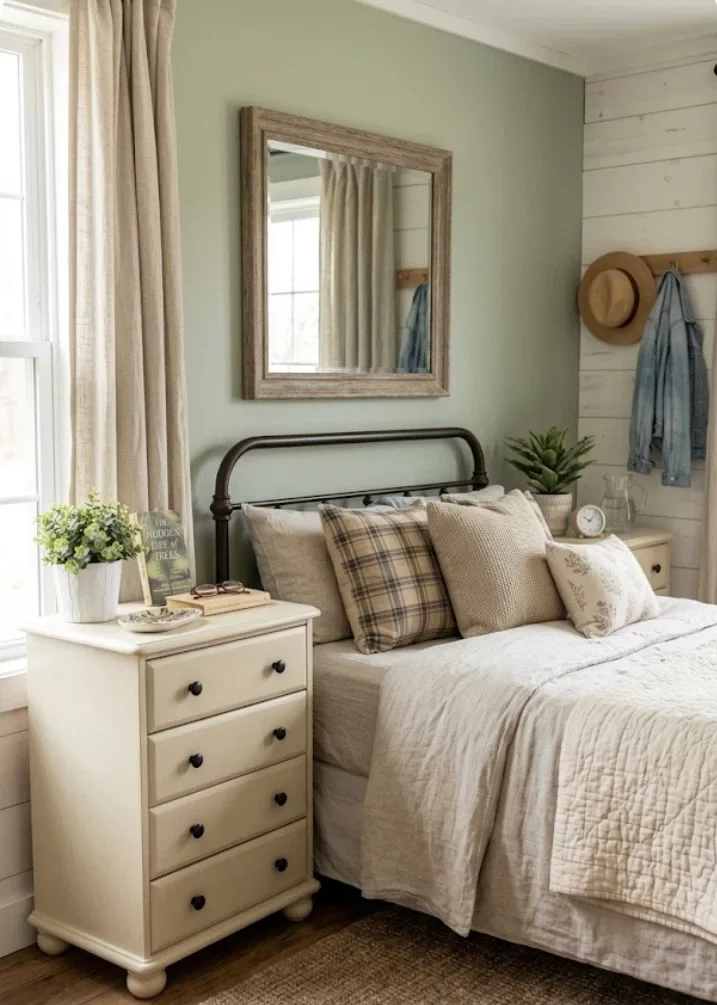 Hardwood rustic nightstands