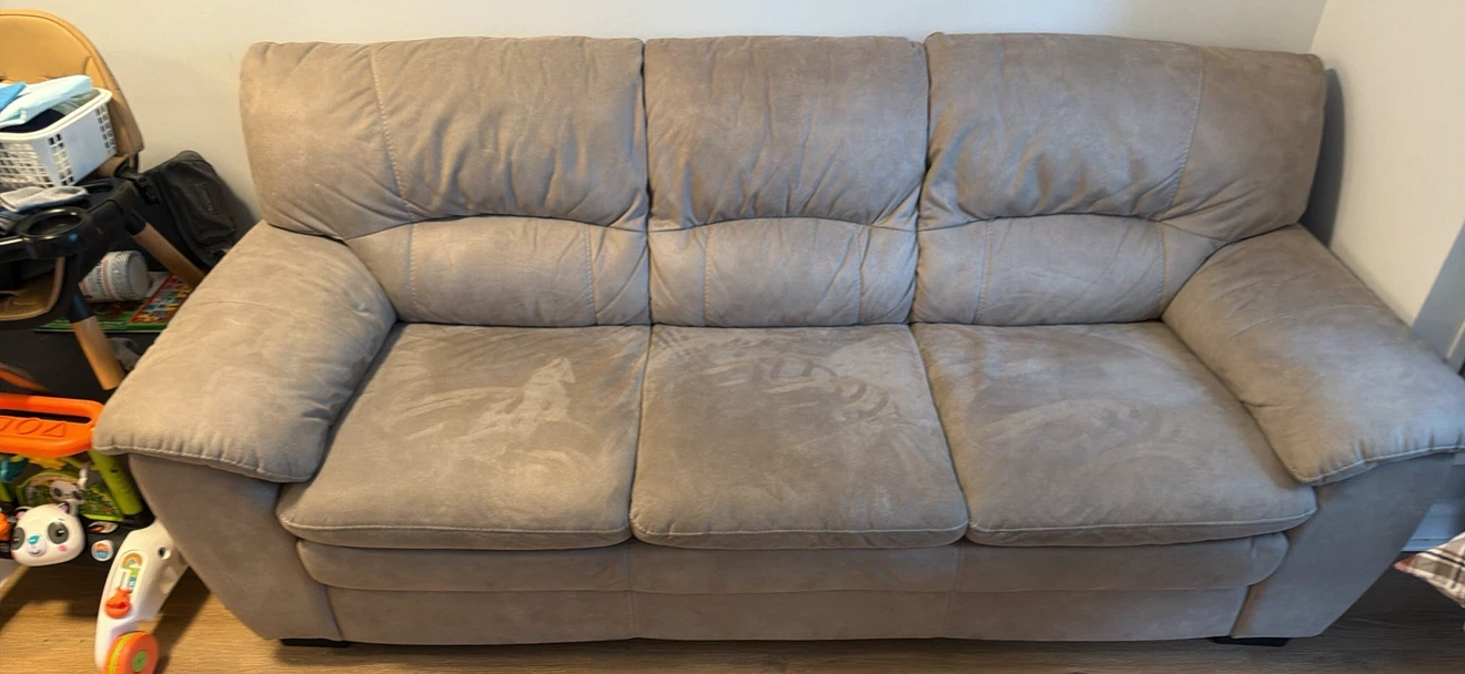 Taupe 3-Seater Sofa