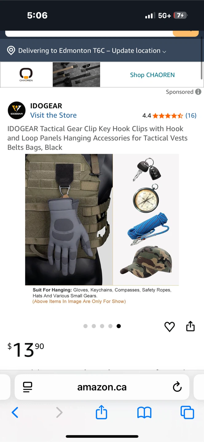 IDOGEAR Tactical Gear Clip Key Hook Clips - photo 2