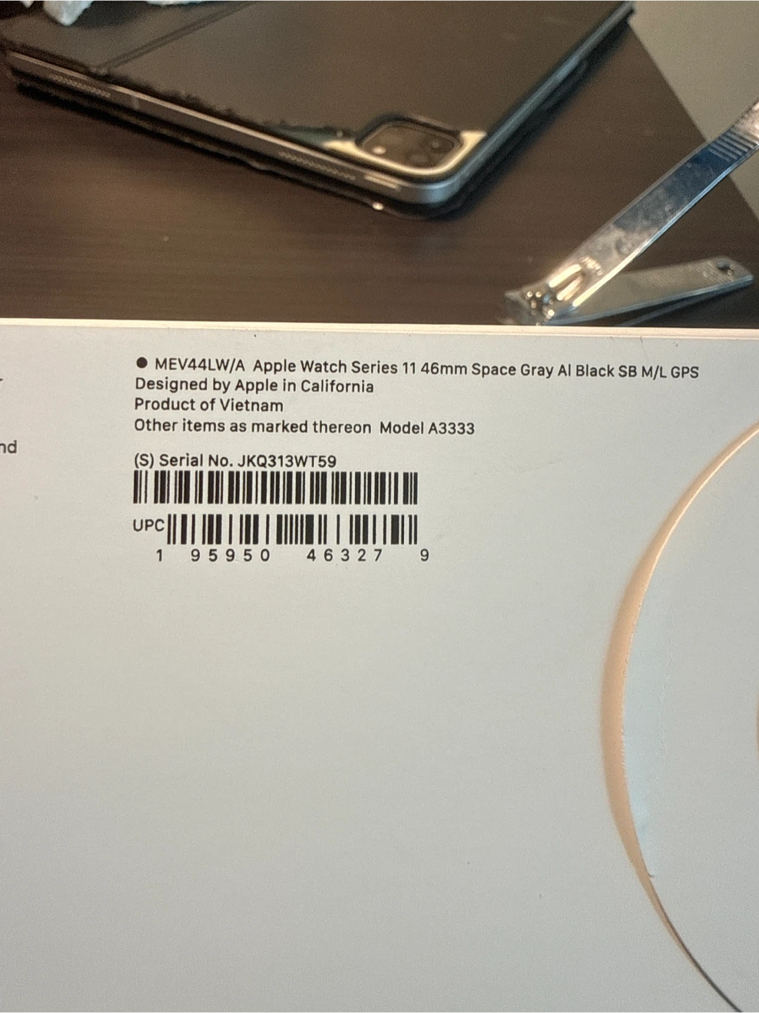 Apple Watch Series 11 46mm Space Gray GPS