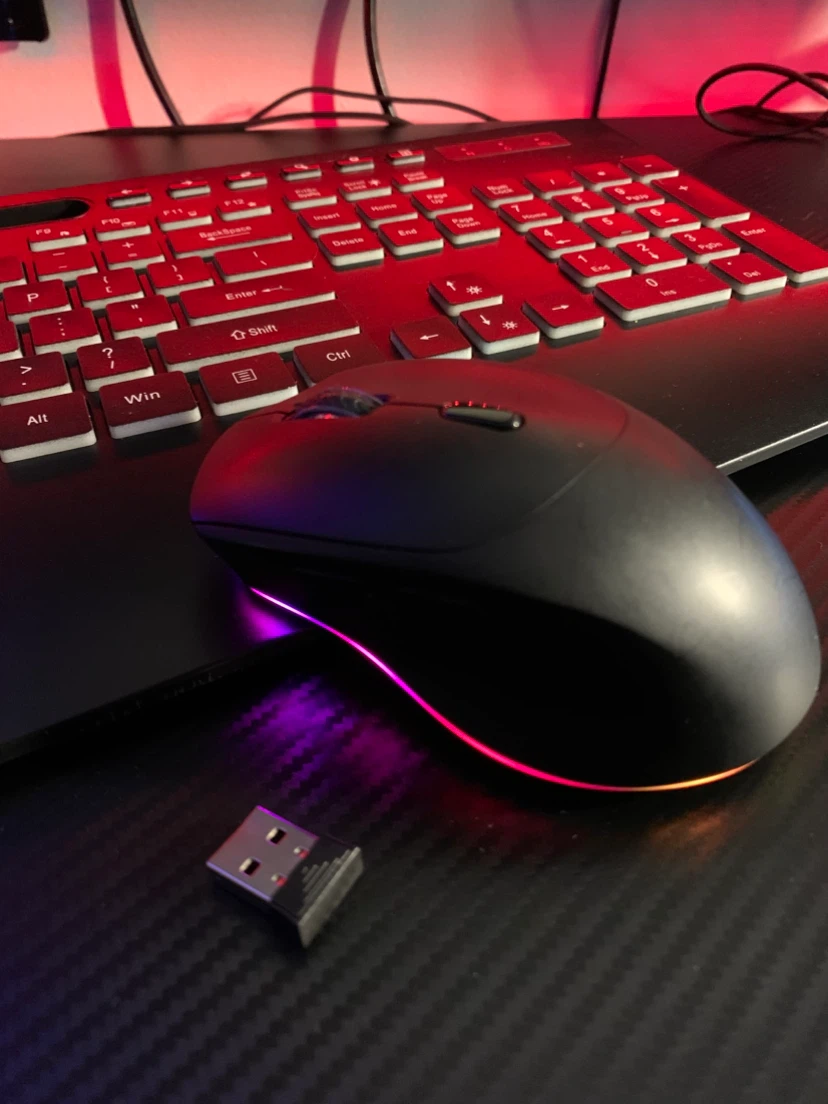 Wireless Backlit Keyboard and Mouse Set - photo 2