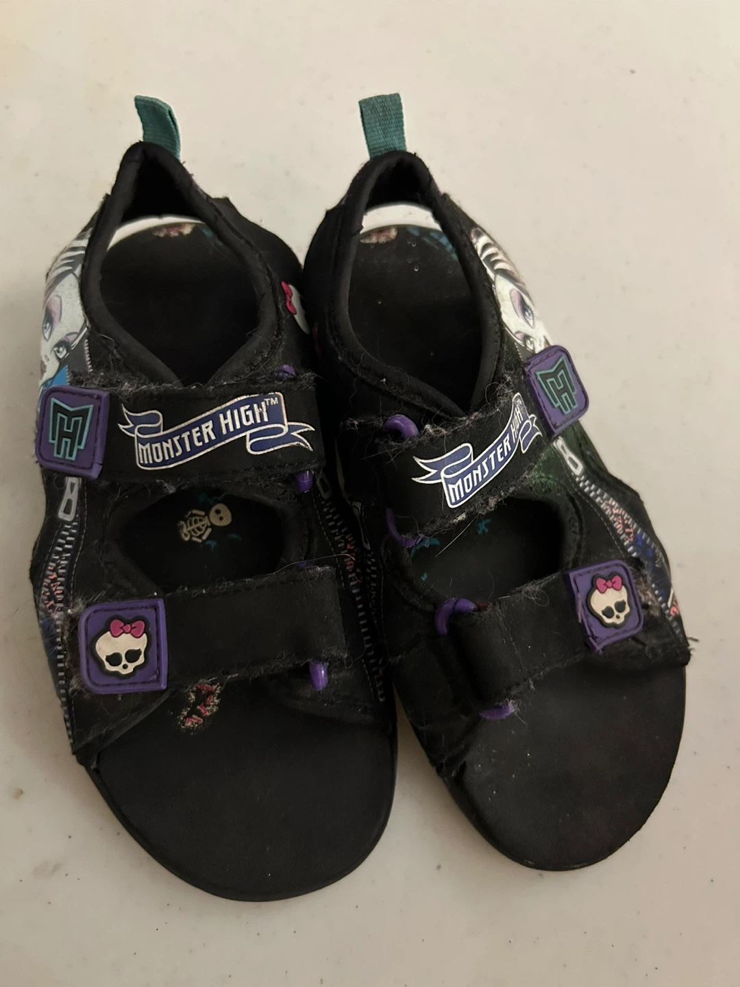 Monster High Black Sandals Kids size 1