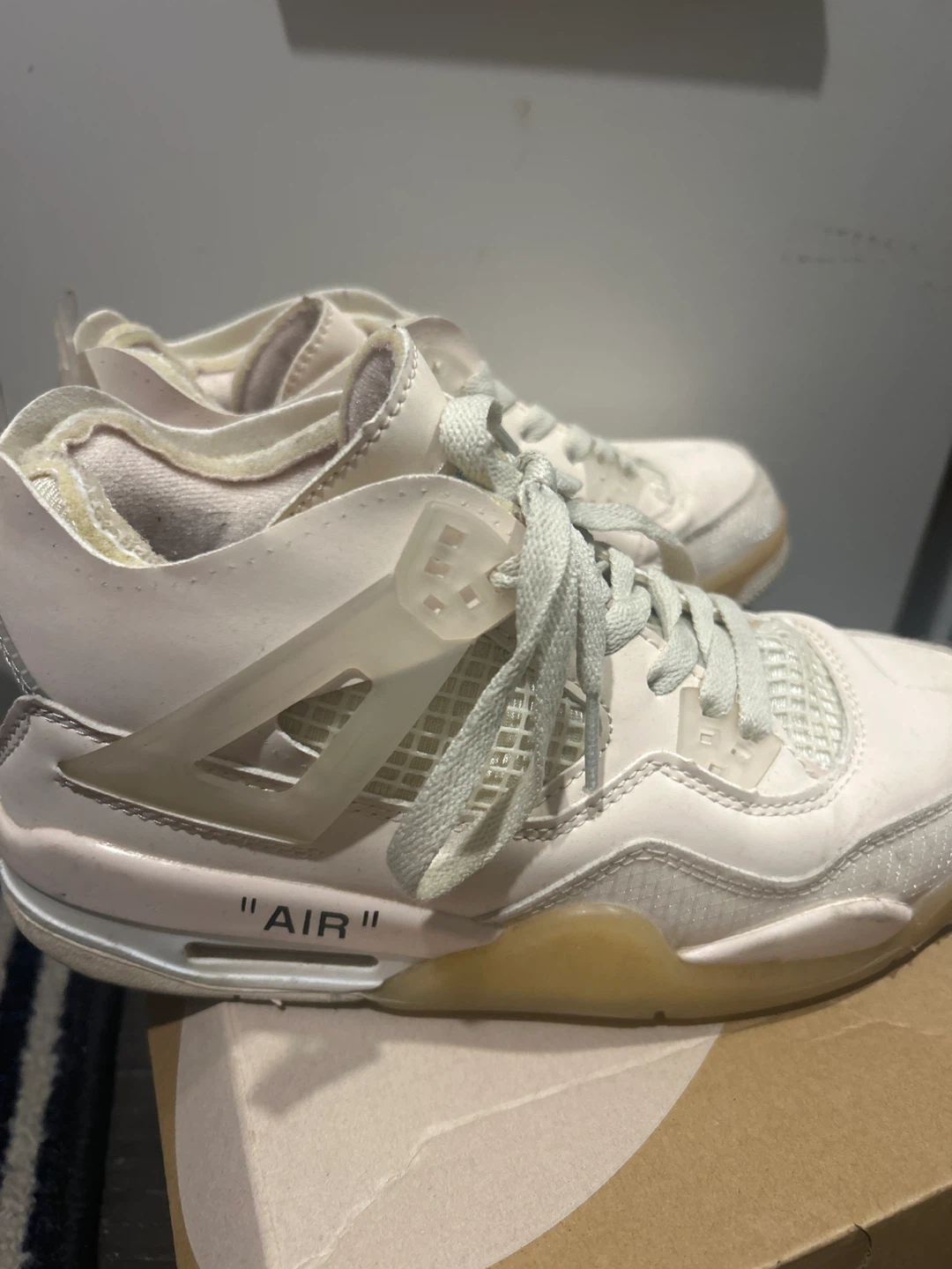 Jordan 4 Off-White Sail - photo 3