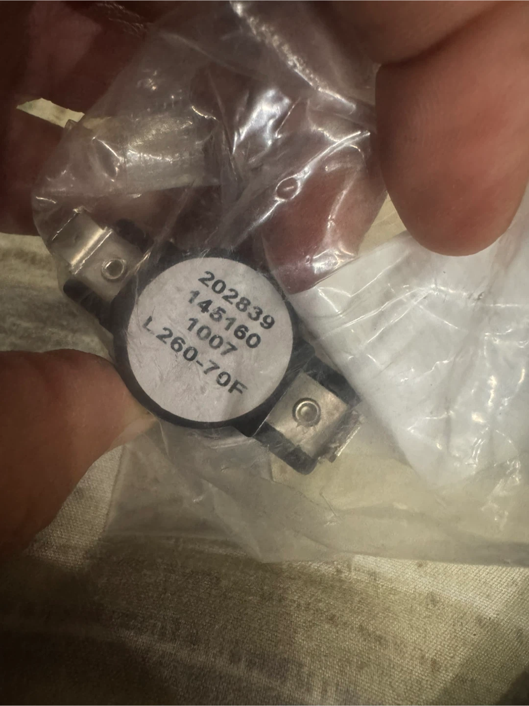Thermal Limiter Fuse Thermostat for dryer